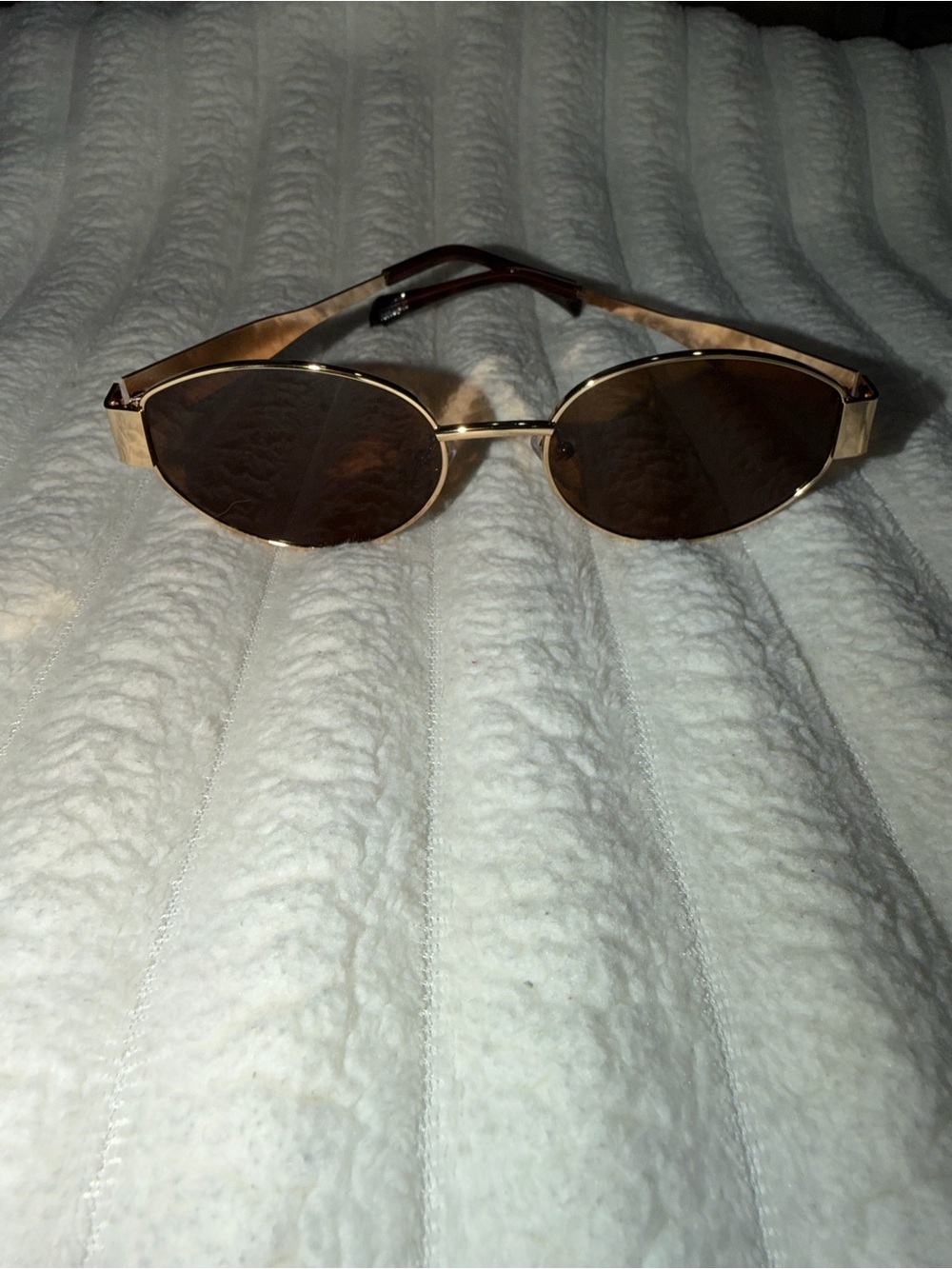 Gold Frame Brown Lens Women's Sunglasses